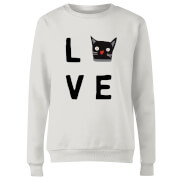 By Iwoot Cat Love Womens Sweatshirt White 3Xl by iwoot kopen in de aanbieding