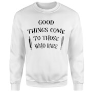 By Iwoot Good Things Come To Those Who Bake Sweatshirt White 5Xl by iwoot kopen in de aanbieding