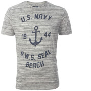 T-Shirt Homme Seal Beach Threadbare - Blanc Cassé - S - Pierre