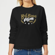 Best Bonus Mom Ever Womens Sweatshirt Black M the mother collection kopen in de aanbieding
