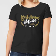 By Iwoot Best Bonus Mom Ever Womens T Shirt Black 5Xl by iwoot kopen in de aanbieding