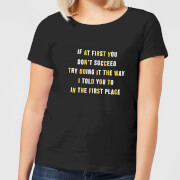 If At First You Dont Succeed Womens T Shirt Black S the mother collection kopen in de aanbieding If At First You Dont Succeed Womens T Shirt Black S the mother collection kopen in de aanbieding