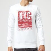 Image of NYC Roman Sweatshirt - White - S - White