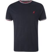Brave Soul Mens Federer Tipped T Shirt Rich Navy S brave soul kopen in de aanbieding Brave Soul Mens Federer Tipped T Shirt Rich Navy S brave soul kopen in de aanbieding