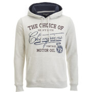Brave Soul Mens Mclaren Hoody Ecru Marl S Grey brave soul kopen in de aanbieding