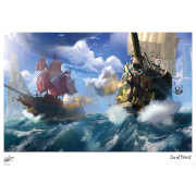 Affiche Sea Of Thieves - À l'Abordage à Midi - Édition Limitée (42 cm x 30 cm)