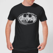 Dc Comics Batman Sketch Logo T Shirt Black 3Xl dc kopen in de aanbieding