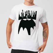 DC Comics Herren Batman Bat Shadow T-Shirt | Weiß | XS | Weiß