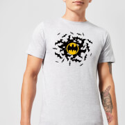 DC Comics Herren Batman Bat Swirl T-Shirt | Grau | XS | Grau