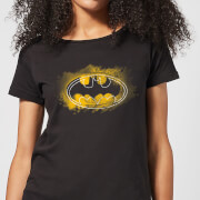 Dc Comics Batman Spray Logo Womens T Shirt Black Xxl dc comics kopen in de aanbieding