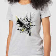 Dc Comics Batman Batface Splash Womens T Shirt Grey L dc comics kopen in de aanbieding