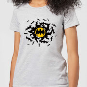 Dc Comics Batman Bat Swirl Womens T Shirt Grey S dc comics kopen in de aanbieding