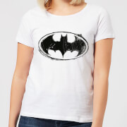 Dc Comics Batman Sketch Logo Womens T Shirt White L dc comics kopen in de aanbieding