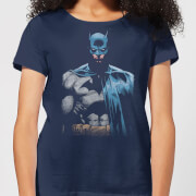 Dc Comics Batman Close Up Womens T Shirt Navy Xxl dc comics kopen in de aanbieding