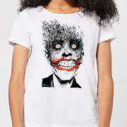 Dc Comics Batman Joker Face Of Bats Womens T Shirt White L dc comics kopen in de aanbieding