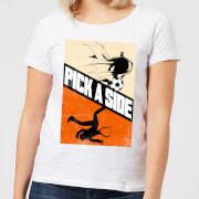 Dc Comics Batman Football Pick A Side Womens T Shirt White Xl dc comics kopen in de aanbieding