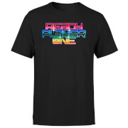 Ready Player One Rainbow Logo T Shirt Black M ready player one kopen in de aanbieding