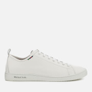 Image of PS Paul Smith Men's Miyata Leather Low Top Trainers - White - UK 11