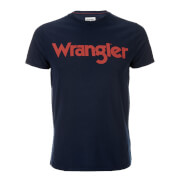 Wrangler Mens Logo T Shirt Navy S Blue wrangler kopen in de aanbieding Wrangler Mens Logo T Shirt Navy S Blue wrangler kopen in de aanbieding
