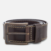 Wrangler Mens Stitched Belt Brown M wrangler kopen in de aanbieding