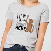 Image of ET I'll Be Right Here Women's T-Shirt - Grey - S - Grey