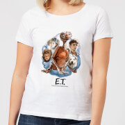 Et Painted Portrait Womens T Shirt White M et the extraterrestrial kopen in de aanbieding
