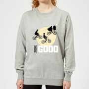 Image of ET Be Good Moon Women's Sweatshirt - Grey - S - Grey