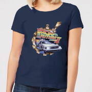 Back To The Future Clockwork Womens T Shirt Navy S back to the future kopen in de aanbieding