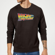 Back To The Future Classic Logo Sweatshirt Black 3Xl back to the future kopen in de aanbieding