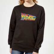 Back To The Future Classic Logo Womens Sweatshirt Black M back to the future kopen in de aanbieding