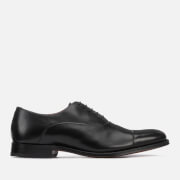 Image of Grenson Men's Bert Leather Toe Cap Oxford Shoes - Black - UK 7 - Black