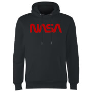 Image of NASA Worm Red Logotype Hoodie - Black - S - Black