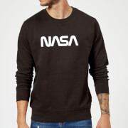 Nasa Worm White Logotype Sweatshirt Black Xxl nasa kopen in de aanbieding