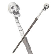 Baguette Magique Mangemort style crâne - Harry Potter The Noble Collection