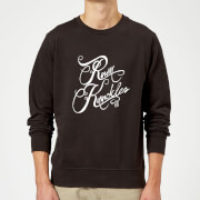 Image of Rum Knuckles Typography Sweatshirt - Black - 5XL - Black