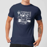 T-Shirt Homme Card Grid - Magic : The Gathering - Bleu Marine - XS - Navy