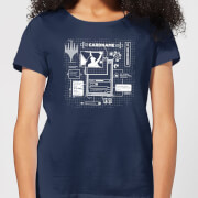 Magic The Gathering Card Grid Womens T Shirt Navy L magic the gathering kopen in de aanbieding Magic The Gathering Card Grid Womens T Shirt Navy L magic the gathering kopen in de aanbieding