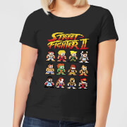 Street Fighter 2 Pixel Characters Womens T Shirt Black S street fighter kopen in de aanbieding Street Fighter 2 Pixel Characters Womens T Shirt Black S street fighter kopen in de aanbieding