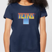 Tetris Block Womens T Shirt Navy S tetris kopen in de aanbieding
