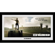 Gb Eye The Walking Dead Prison 50 X 100Cm Framed Photograph gb eye kopen in de aanbieding