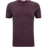Only Sons Mens Albert Stripe T Shirt Burnt Henna L Blue only sons kopen in de aanbieding