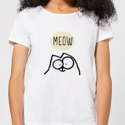 Simon's Cat Meow Women's T-Shirt - White - XXL - White | White | XXL