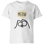 Simon's Cat Meow Kids' T-Shirt - White - 7-8 Years - White | White | M