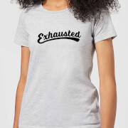 By Iwoot Exhausted Womens T Shirt Grey 5Xl by iwoot kopen in de aanbieding
