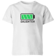 T-Shirt Enfant Daughter Batteries Full - Blanc - 3-4 ans - Blanc