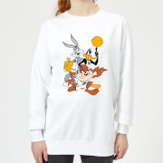 Space Jam Group Shot Women's Sweatshirt - White - S - Blanc