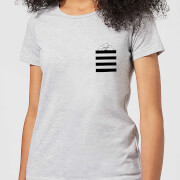 Looney Tunes Taz Stripes Pocket Print Womens T Shirt Grey Xxl looney tunes kopen in de aanbieding