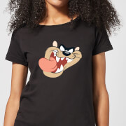 Looney Tunes Tasmanian Devil Face Womens T Shirt Black Xl looney tunes kopen in de aanbieding