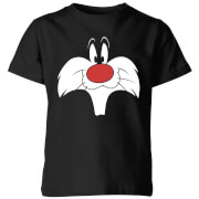 Looney Tunes Sylvester Big Face Kids T Shirt Black 11 12 Years looney tunes kopen in de aanbieding