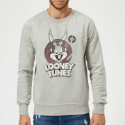Looney Tunes Bugs Bunny Circle Logo Sweatshirt Grey M looney tunes kopen in de aanbieding